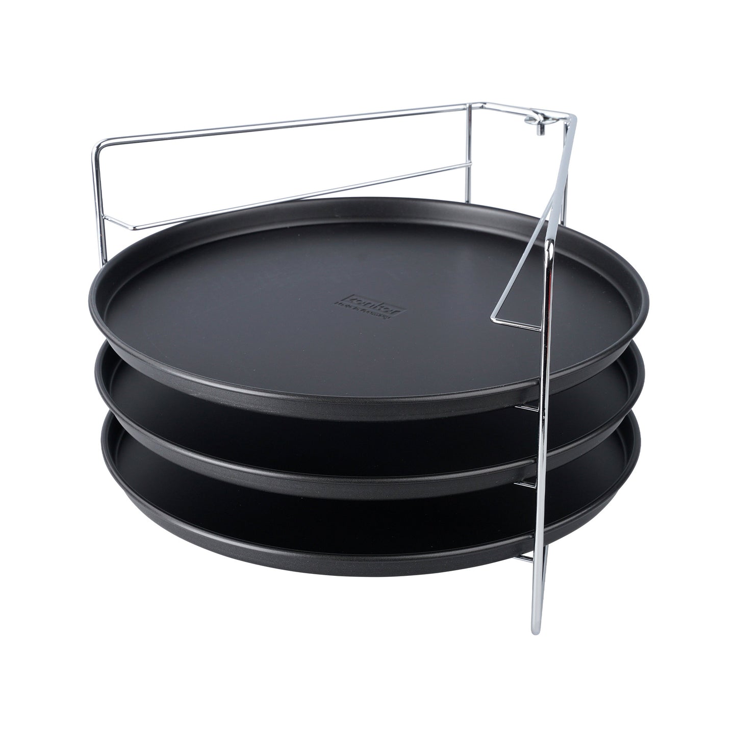 Zenker zestaw do pizzy: 3 x blacha do pizzy 29 cm + stelaż