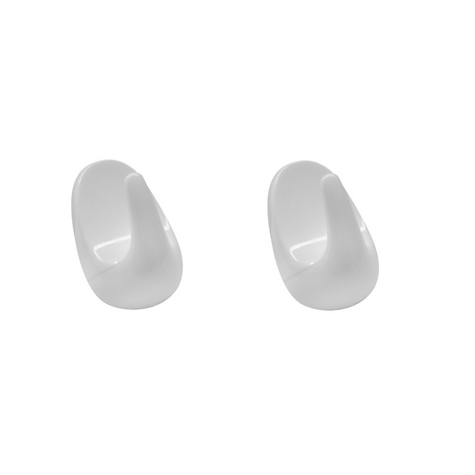Fackelmann haczyki owalne małe białe 2,5 cm