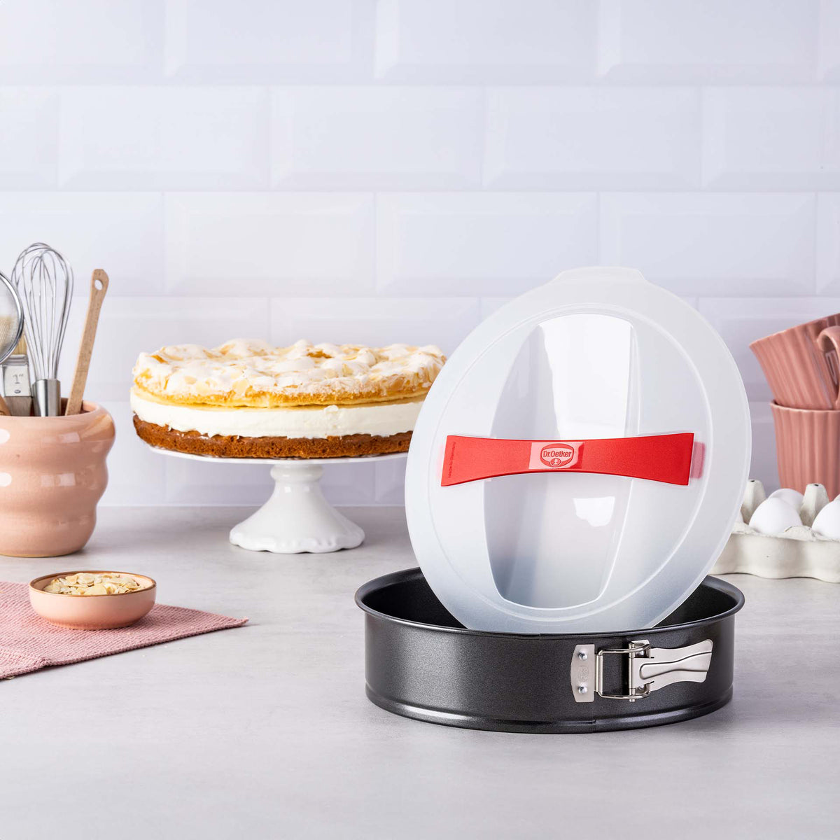 Dr. Oetker tortownica z pokrywą Bake & Go, Ø 26 cm
