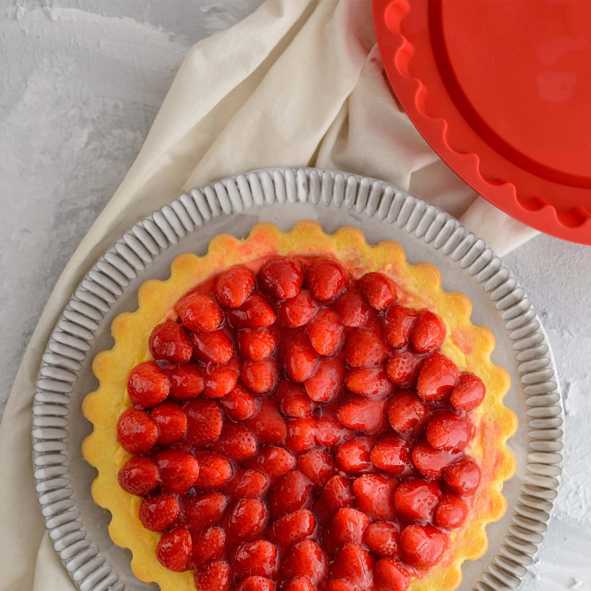 Dr. Oetker forma silikonowa do cista owocowego Flexxibel Love 28 cm