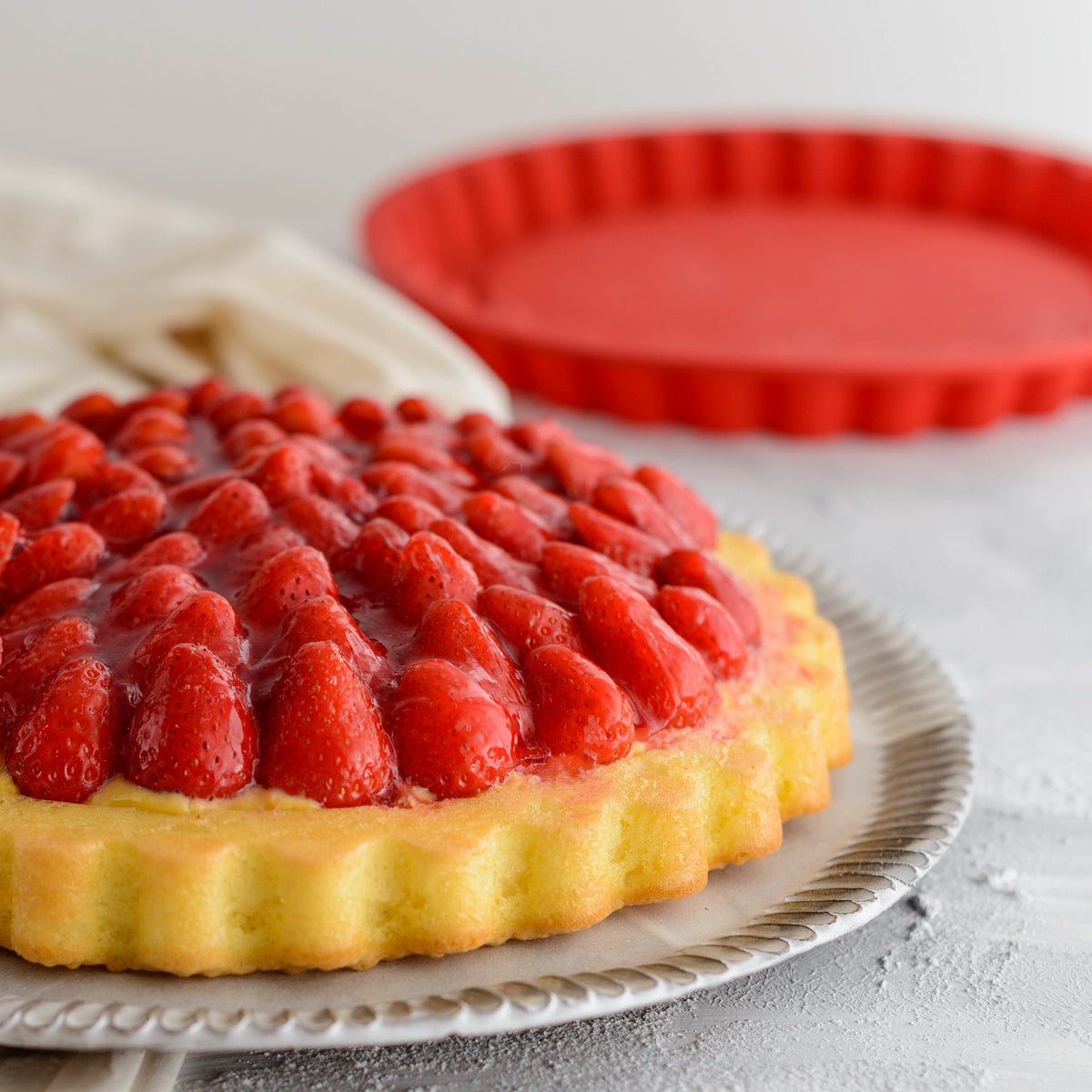 Dr. Oetker forma silikonowa do cista owocowego Flexxibel Love 28 cm
