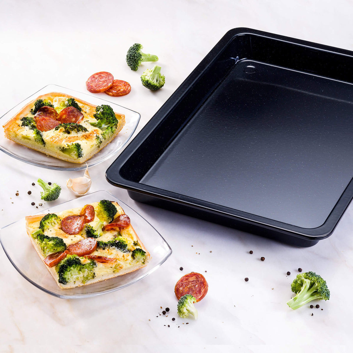 Dr. Oetker blacha emaliowana do pieczenia Kreativ 42 x 29 cm