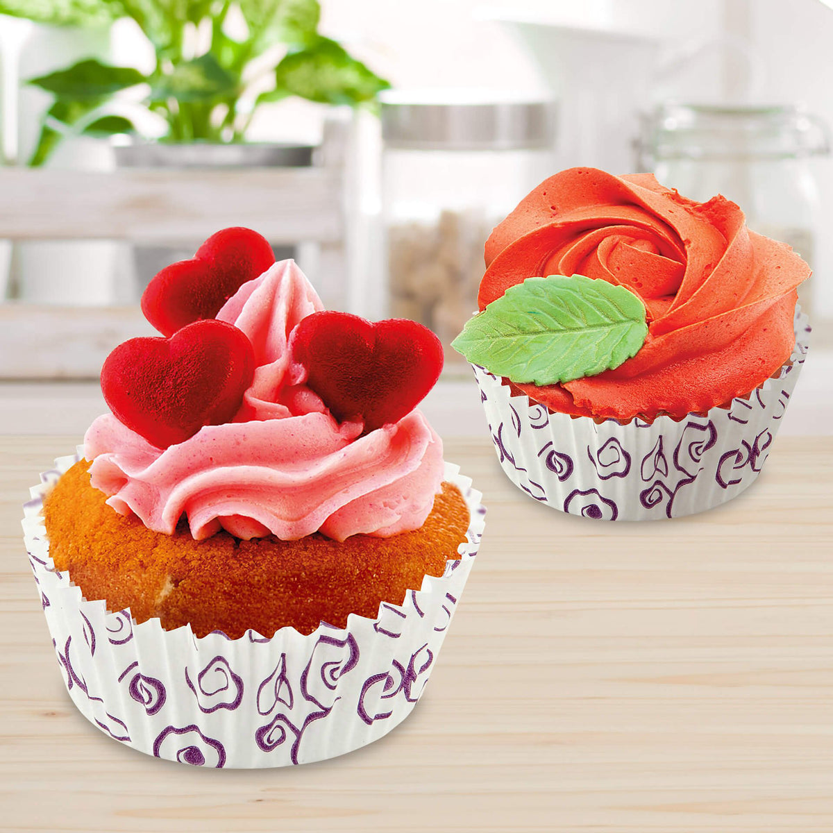 Zenker foremki papierowe do muffinek Fleur 50 sztuk