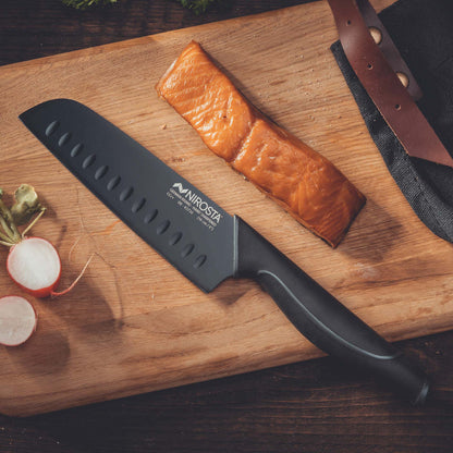 Nirosta nóż Santoku Wave 16 cm