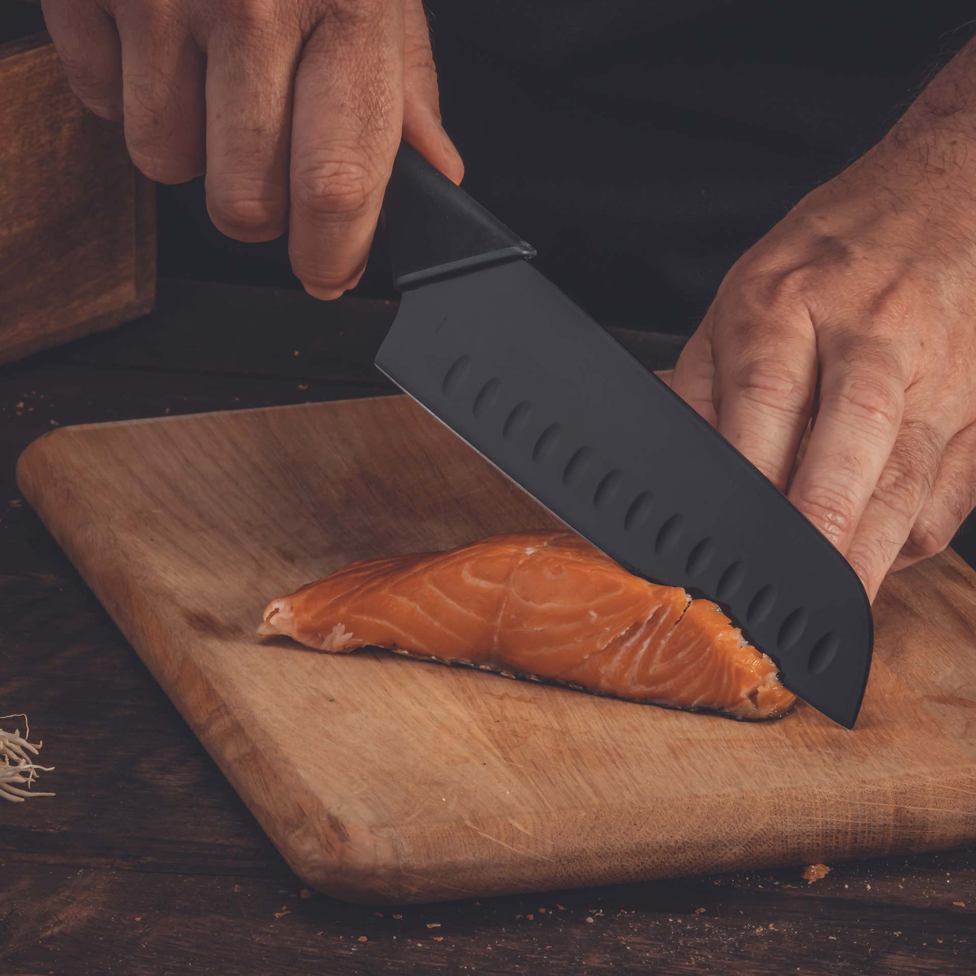 Nirosta nóż Santoku Wave 16 cm