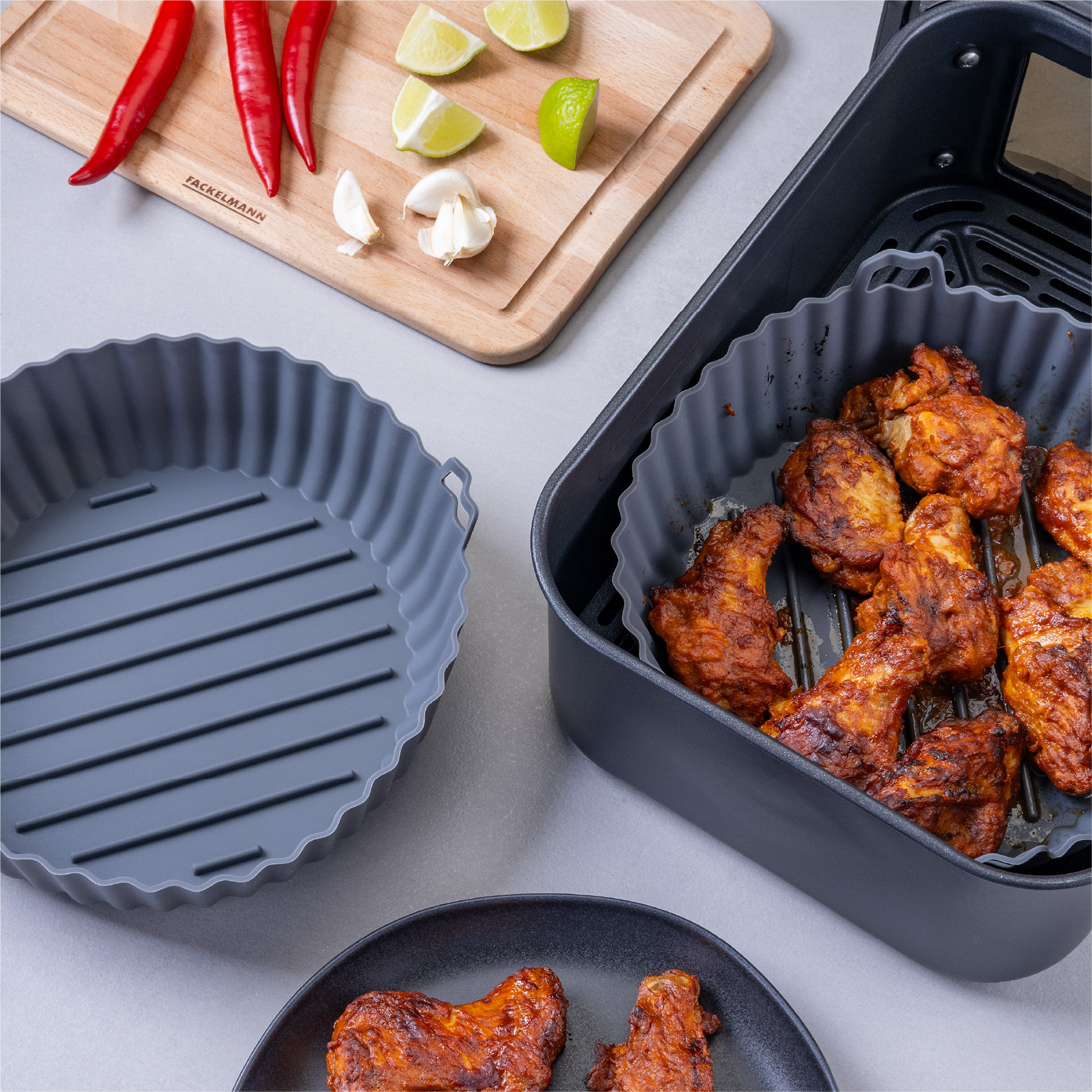 Fackelmann wkład silikonowy okrągły do Airfryer 19 cm