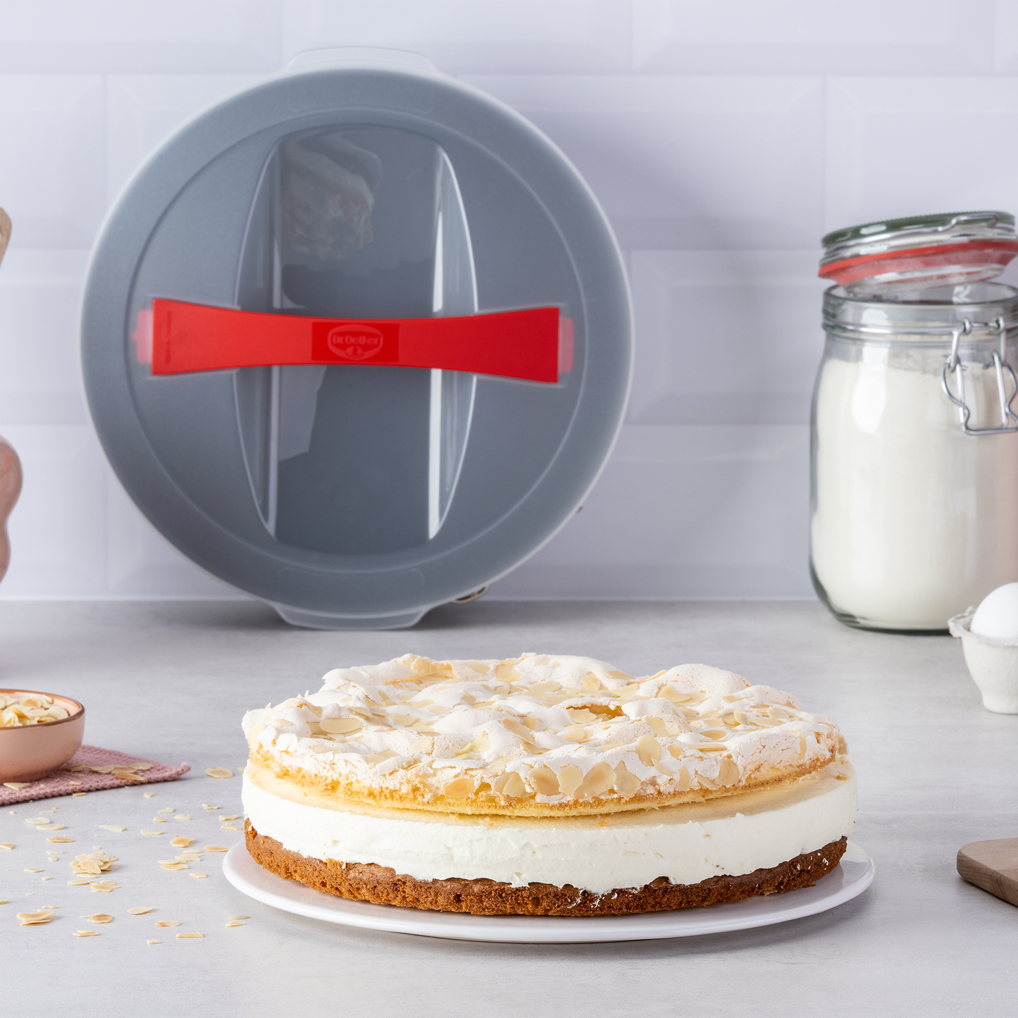 Dr. Oetker tortownica z pokrywą Bake & Go, Ø 26 cm