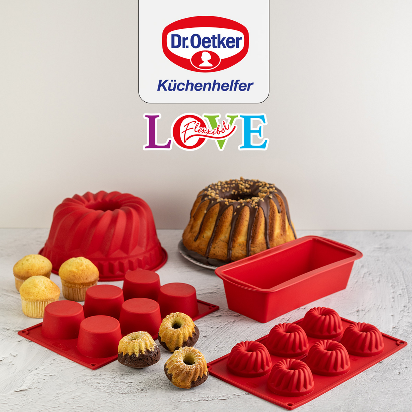Dr. Oetker silikonowa forma keksowa, 24 cm