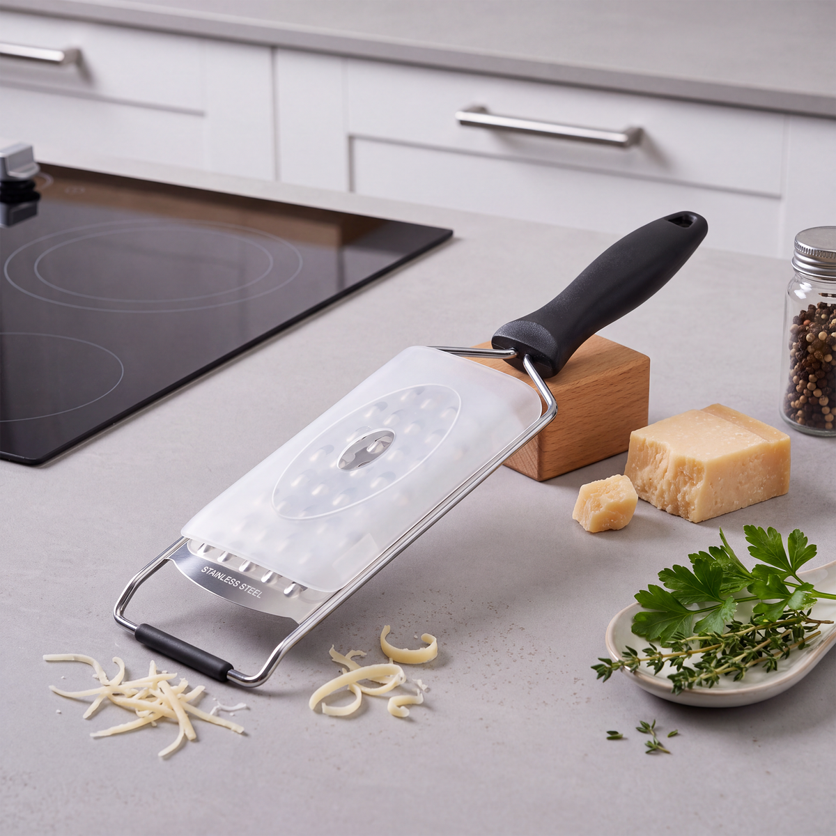 FMprofessional tarka kuchenna nierdzewna z rączką 30 cm