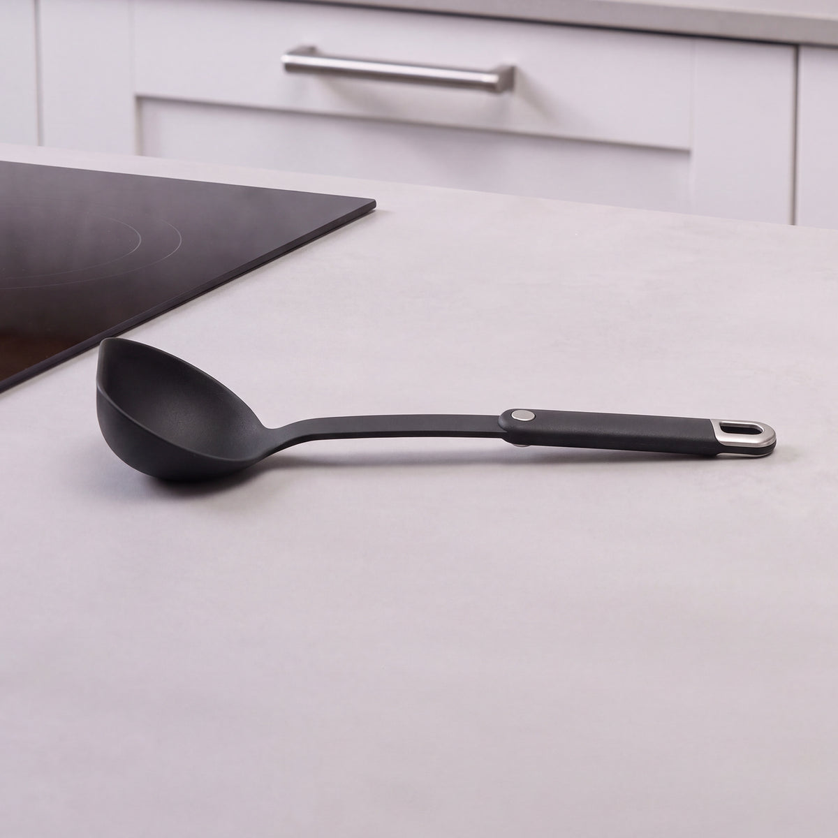 Fackelmann łyżka wazowa szara 29 cm