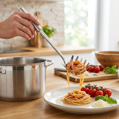 Fackelmann łyżka do spaghetti Oval 33 cm 18/10 