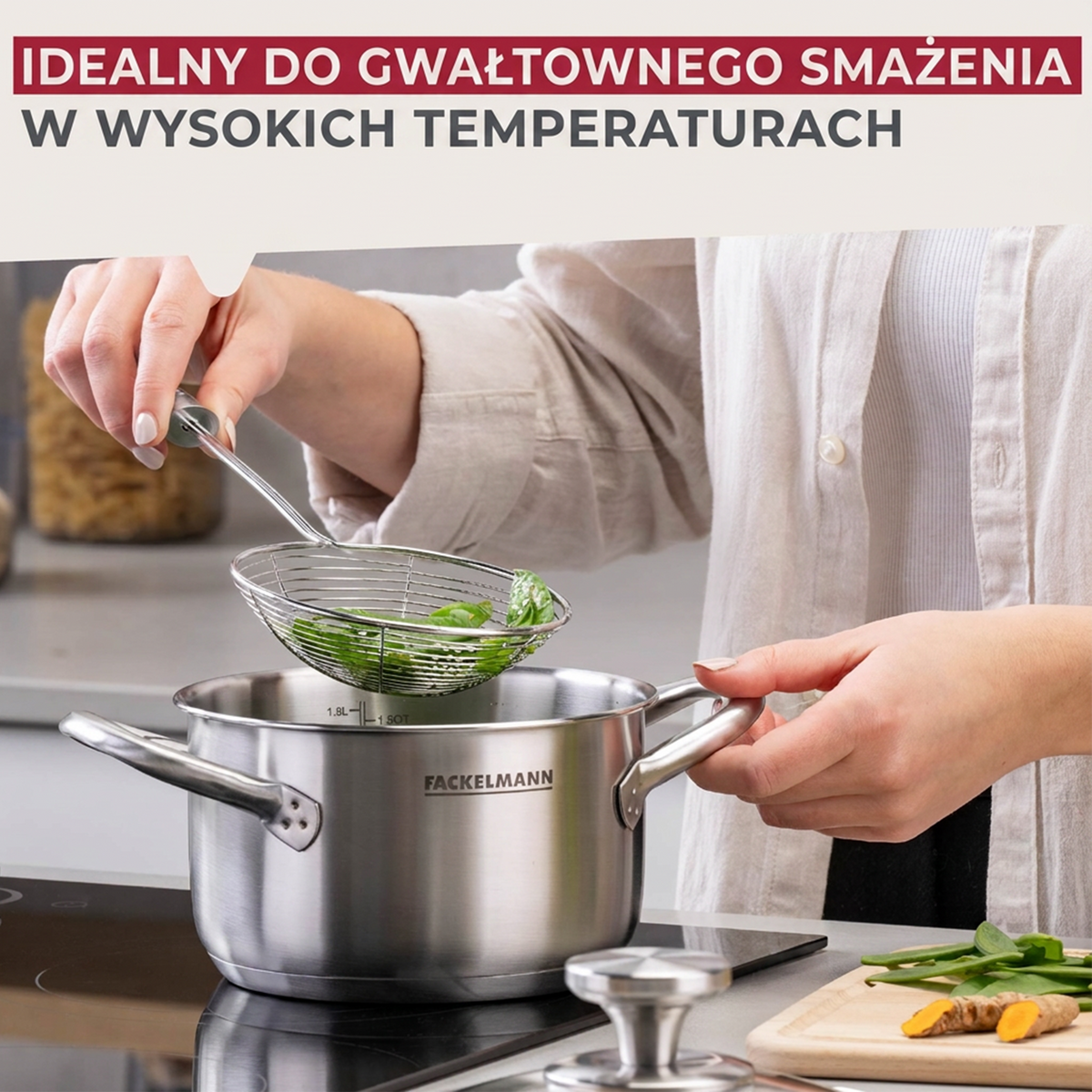 Fackelmann garnek z pokrywką Oval 16 cm 1,9 l