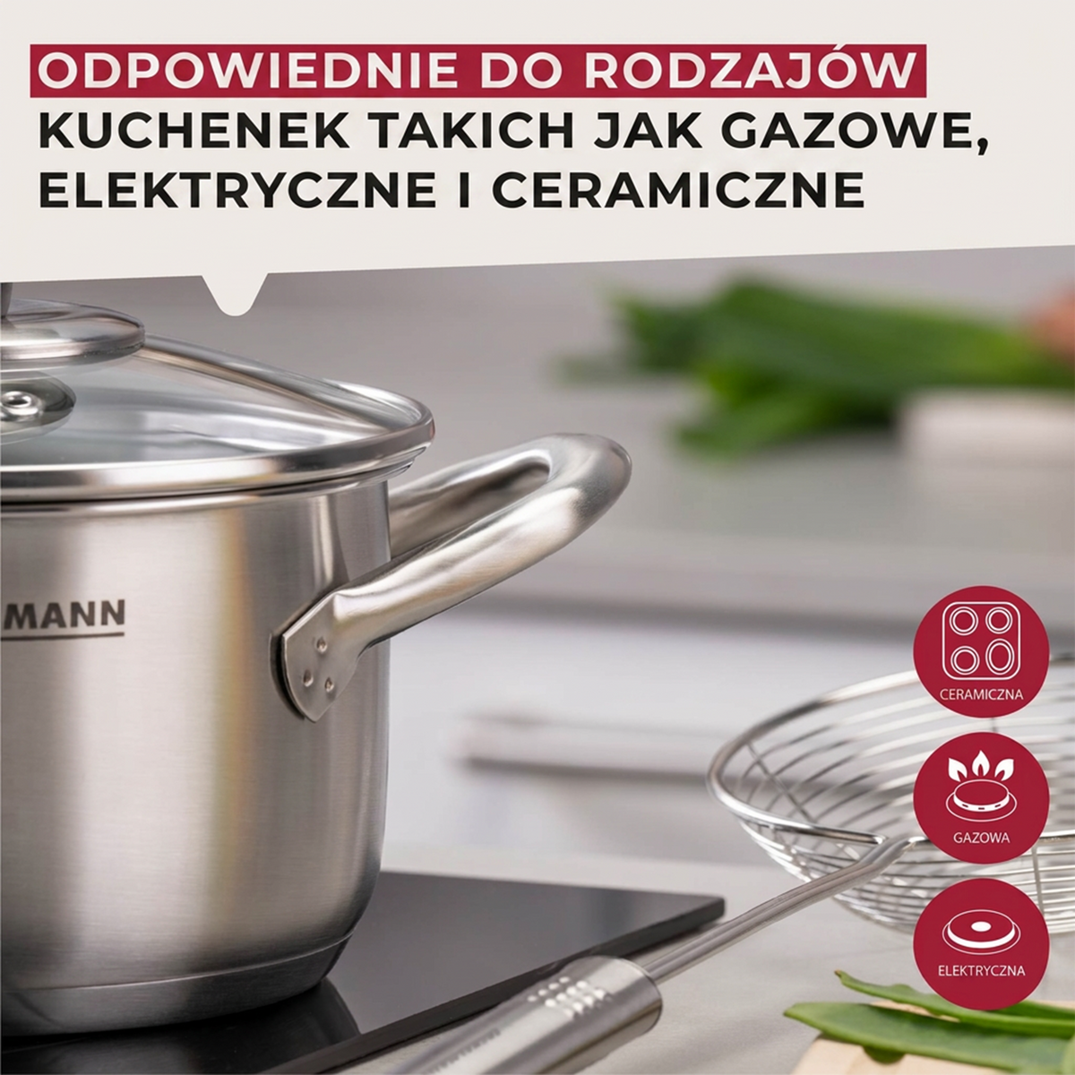 Fackelmann garnek z pokrywką Oval 16 cm 1,9 l
