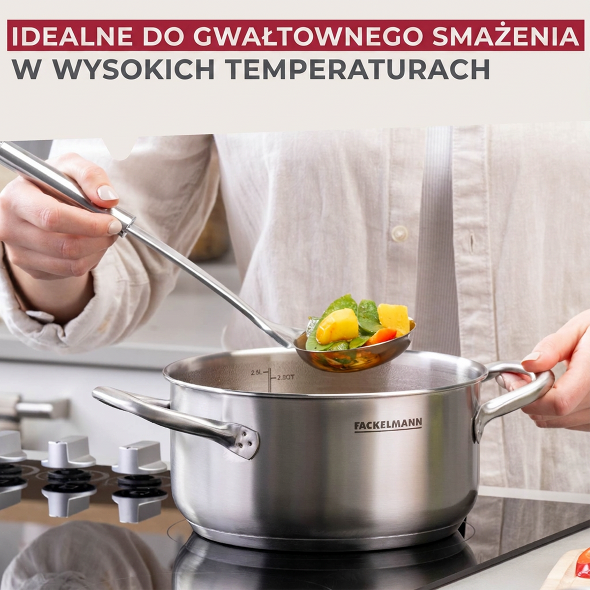 Fackelmann garnek z pokrywką Oval 20 cm 2,5 l