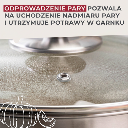Fackelmann garnek z pokrywką Oval 20 cm 2,5 l