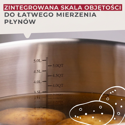 Fackelmann garnek z pokrywką Oval 24 cm 5 l
